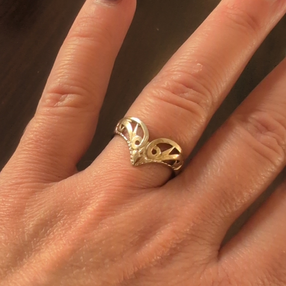 Elegant Sterling Silver Filigree Ring